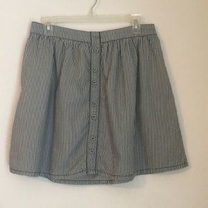 Front button down skirt